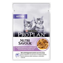 Purina Pro Plan Nutri Savour Junior Turkey Kitten Wet Food 85g X 12 pack
