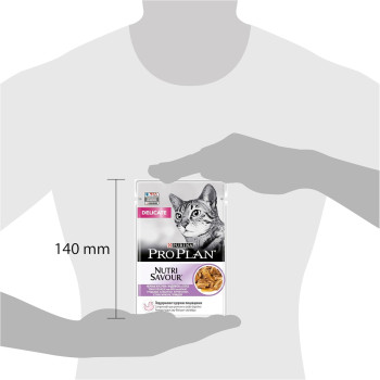 Purina Pro Plan Nutri Savour Delicate Turkey Wet Cat Food 85g X 12 pack