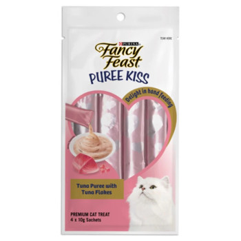 Purina Fancy Feast Puree Kiss Tuna For Cat with Tuna Flakes 40g X 12 pack