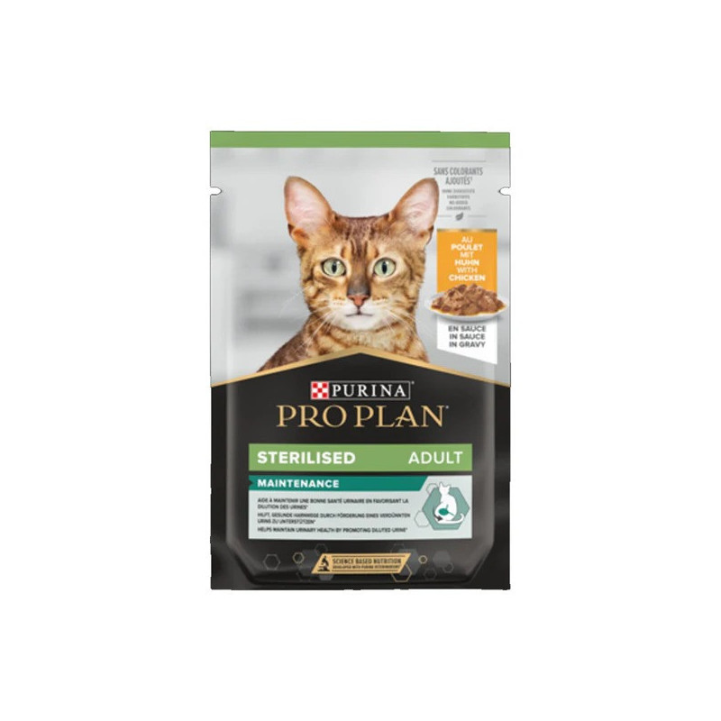 Purina Pro Plan Nutri Savour Sterilised Chicken Wet Cat Food 85g X 12 pack