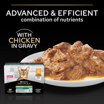 Purina Pro Plan Nutri Savour Sterilised Chicken Wet Cat Food 85g X 12 pack