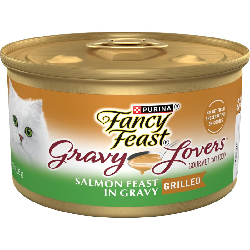Purina Fancy Feast Gravy Lovers Salmon Cat Wet Food 85g x 12 pack