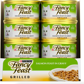 Purina Fancy Feast Grilled Salmon Wet Cat Food 85g x 12 pack