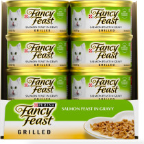 Purina Fancy Feast Grilled Salmon Wet Cat Food 85g x 12 pack