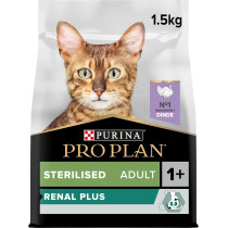 Purina Pro Plan Sterilised Optirenal Turkey Adult Dry Cat Food 1.5 Kg