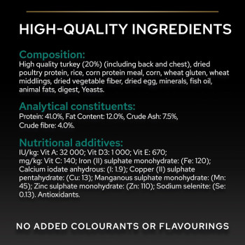 Purina Pro Plan Sterilised Optirenal Turkey Adult Dry Cat Food 1.5 Kg