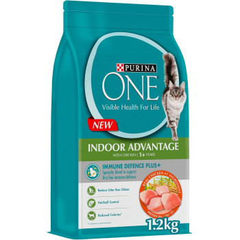 Purina One Indoor Advantage Chicken Cat Dry Food 1.2 Kg x 2 pack