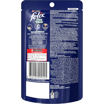 Purina Felix Play Tubes Tuna and Crab Cat Treats 50 g x 12 pack