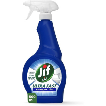 Jif Ultra Fast Cleaner Spray, With Powerful Deep Cleaning Molecules For Bathroom, Fast And Easy Clean in 10 Seconds, 500ml