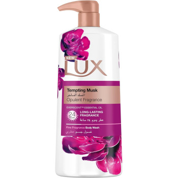 LUX Perfumed Body Wash Tempting Musk For 24 Hours Long Lasting Fragrance, 700ml