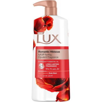 LUX Perfumed Body Wash Romantic Hibiscus For 24 Hours Long Lasting Fragrance, 700 ml