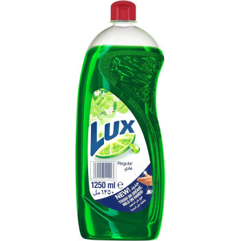 LUX Dishwash Liquid, For Sparkling Clean Dishes, Regular, Tough on Grease And Mild on Hands, 1250ml