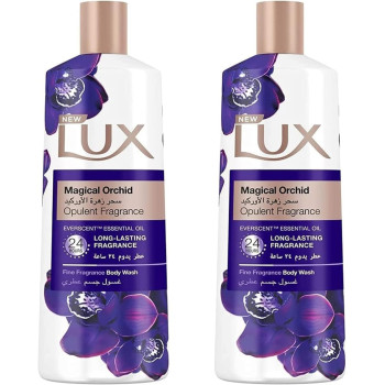 LUX Perfumed Body Wash Magical Orchid for 24 Hours Long Lasting Fragrance, Pack of x 500ml Each
