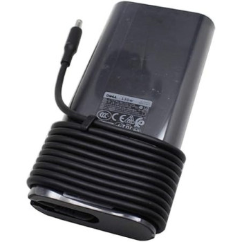 Dell Genuine 19.5V 6.67A 130W Ac Adapter Precision 15 5510 5520 Laptop Power Charger Compatible P/N 6TTY6 V363H Power Supply Unit With Free Uk Power Cord, Black