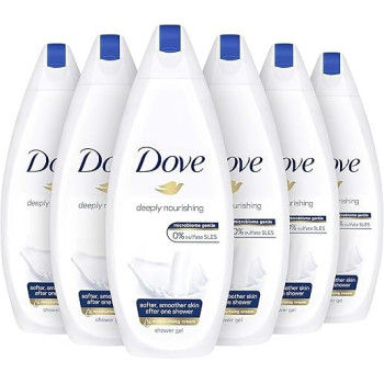 Dove Deeply Nourishing Moisturizing Shower Gel, 250 ml, Pack Of 6