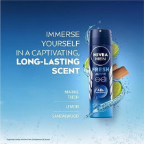 Nivea Men Fresh Active Long-Lasting Freshness Deodorant, 150 ml