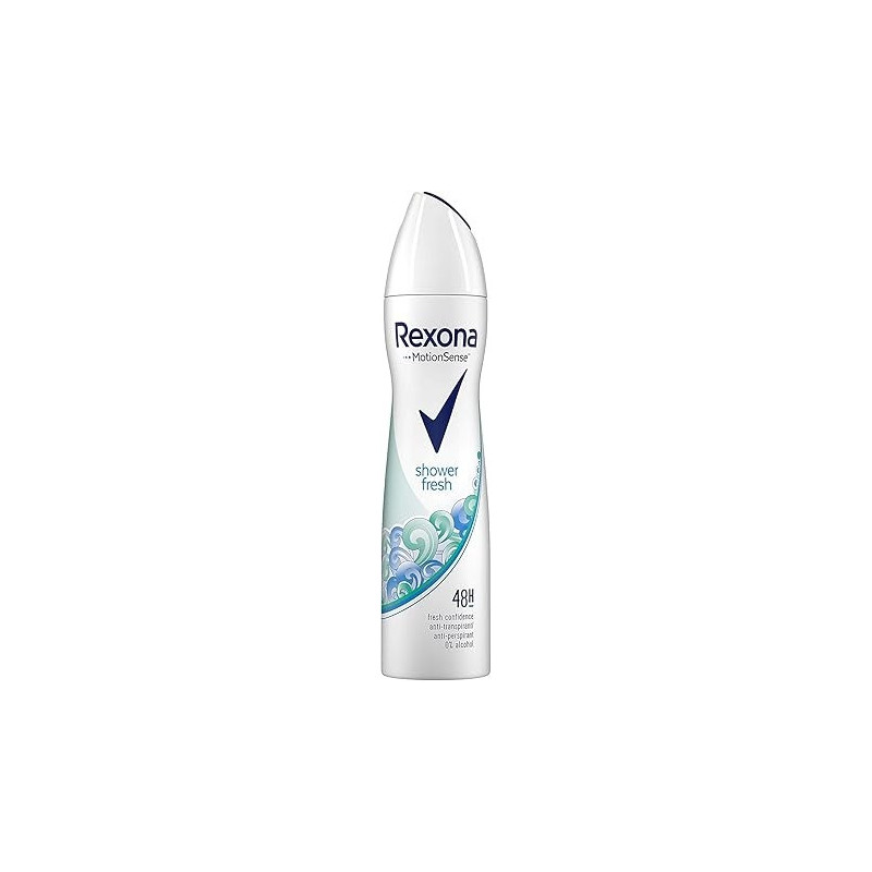 Rexona Motionsense Shower Fresh Anti Perspirant Spray, 200 ml, Pack Of 6