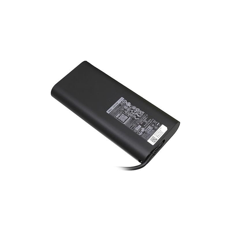 Dell Ac Adapter 130 Watts Rounded New For Dell Inspiron 16 Plus, Black