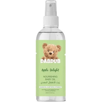 Dabdub Apple Delight Aloe Vera Vitamin E Nourishing Baby Oil, 200 ml