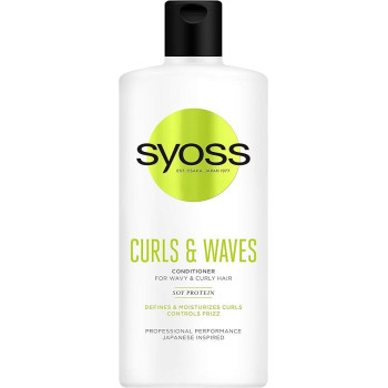 Syoss Curls And Waves Hair Conditioner, Soy Protein, 440 Ml