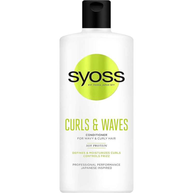 Syoss Curls And Waves Hair Conditioner, Soy Protein, 440 Ml