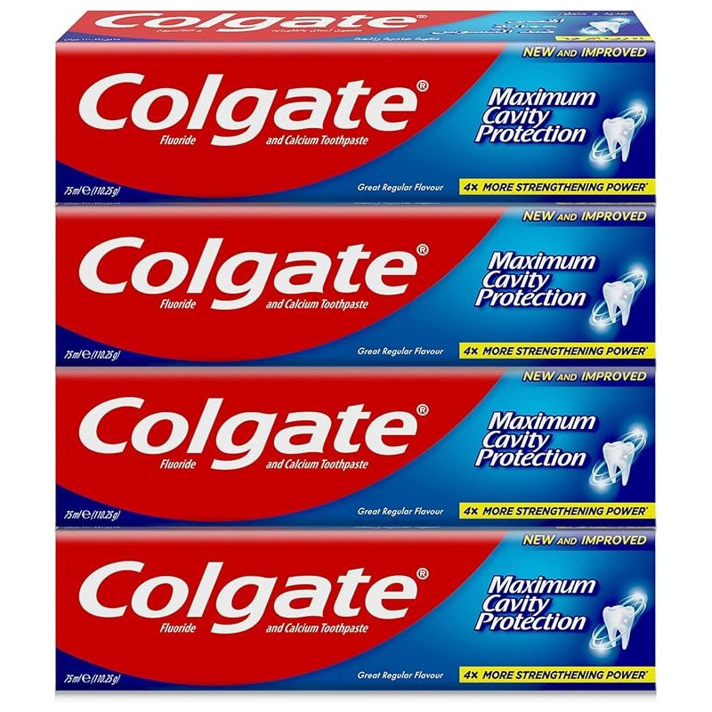 Colgate Maximum Cavity Protection Toothpaste Great Regular Flavour, 75 Ml, 4 Pack