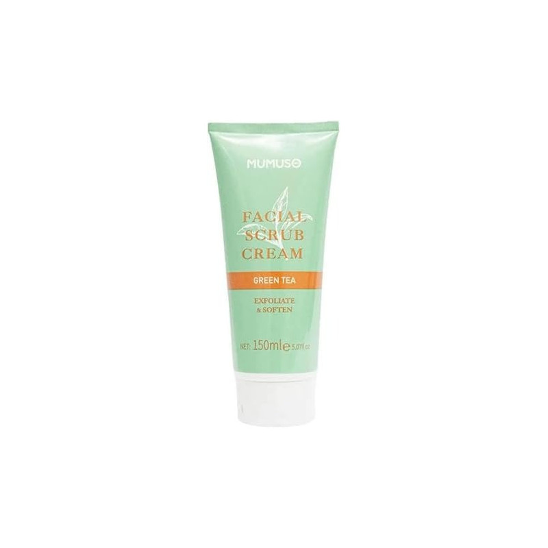 Mumuso Green Tea Facial Scrub Cream, Exfoliate And Soften, 150 Ml