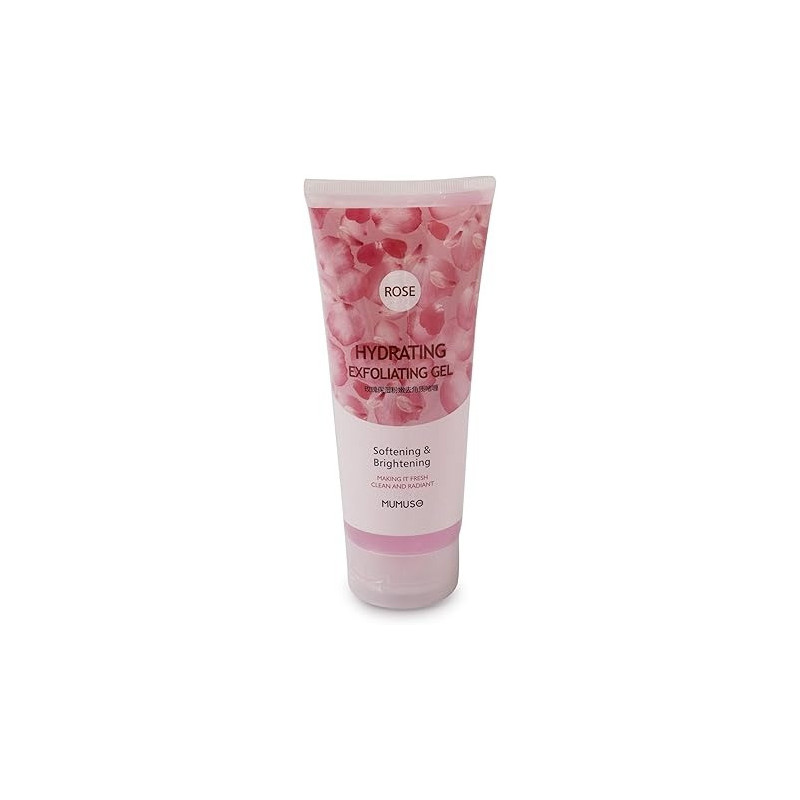 Mumuso Rose Hydrating Exfoliating Gel, 6971810642312, 200 G