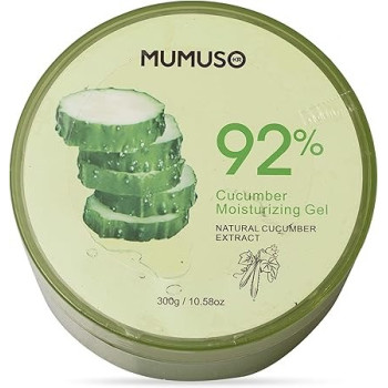 Mumuso Cucumber Moisturizing Gel Face And Body Moisturizer Gives Goodness Of Natural Skin Conditioner To Skin, 300 G