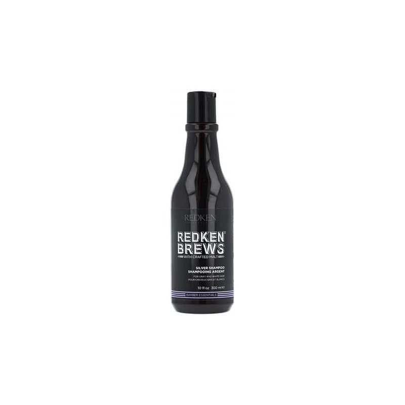 Redken Brews Mens Silver Shampoo, For Grey And White Hair, 300 Ml