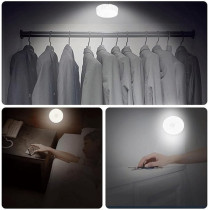 Bizoca Nightlight Motion Sensor Led Night Light Usb Rechargeable Energy-Saving Bedroom Washroom Stairs Intelligent Body Induction Lamp White Light
