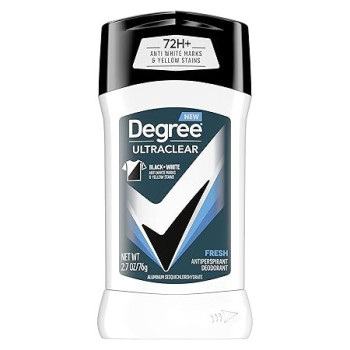 Degree Men Ultraclear Antiperspirant Deodorant Fresh 72-Hour Sweat And Odor Protection Antiperspirant For Men, 2.7 Oz, 76G