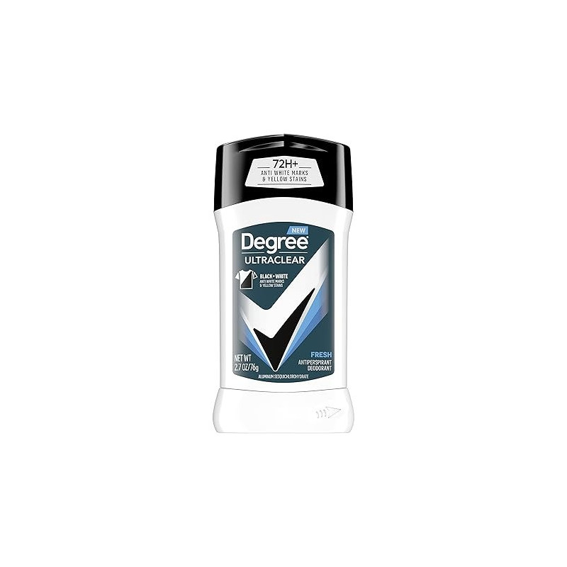 Degree Men Ultraclear Antiperspirant Deodorant Fresh 72-Hour Sweat And Odor Protection Antiperspirant For Men, 2.7 Oz, 76G
