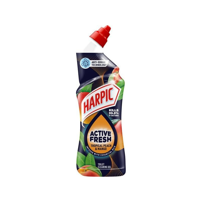Harpic Toilet Cleaner Mango Removing Tough Stains, Limescale, And Dirt, 750Ml