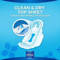 Always Maxi Thick Extra Long Sanitary Pads With Wings, 18 Pieces