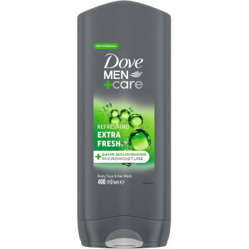 Dove For Men Extra Fresh Body And Face Wash, 400 Ml