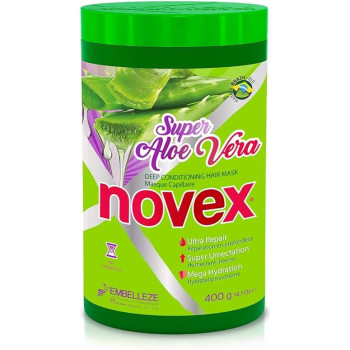 Super Aloe Vera Hair Mask Infused With Organic Aloe Vera, Frizz And Volume Control, 400G