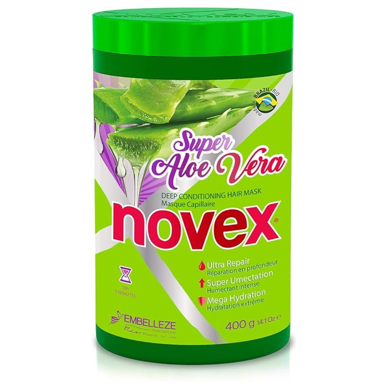 Super Aloe Vera Hair Mask Infused With Organic Aloe Vera, Frizz And Volume Control, 400G