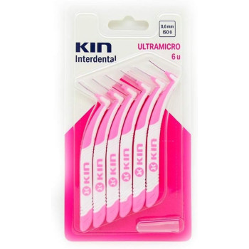 Kin Ultramicro Interdental Brush Ideal For Reaching Tight Spaces Between Teeth, 0.6 Mm