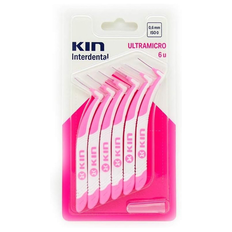 Kin Ultramicro Interdental Brush Ideal For Reaching Tight Spaces Between Teeth, 0.6 Mm