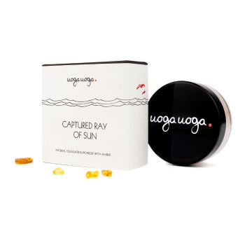 Uoga Uoga Organic Foundation Powder, Captured Ray of Sun, 8g