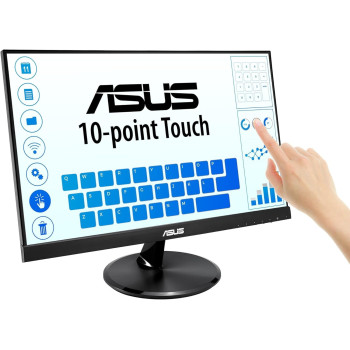 Asus VT229H Touch Monitor - 21.5 Inch FHD (1920x1080), 10-Point Touch, IPS, 178 Degree Wide Viewing Angle, Frameless, Low Blue Light, HDMI
