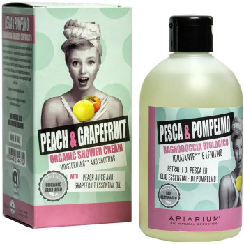 Apiarium Organic Peach and Grapefruit Shower Gel 300ml