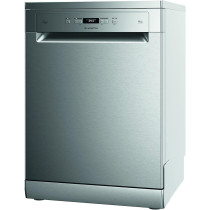 Ariston Dishwasher Freestanding, 14 Place Setting, 9 Programs, Inverter Motor With Turbo Washing And Static Dry Functions, 3D Zone Wash, Third Rack, Silent Dishwasher, Inox, LFC3C33WFXUK