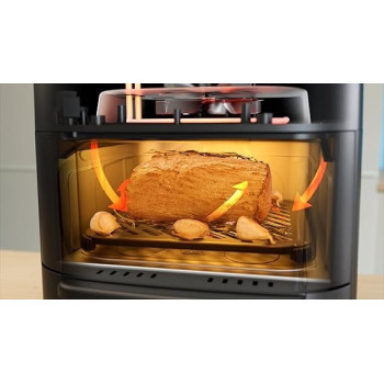 Midea Smart Air Fryer With Digital Touch Control, 11L Capacity With 2 Cooking Zone, See Through Window, Wi-Fi Connection, Healthy Cooking, Timer Up To 90 Mins Temperature Control 230 Degree, MAD-110D2APK