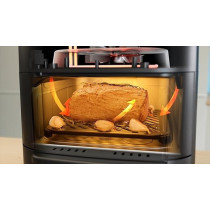 Midea Smart Air Fryer With Digital Touch Control, 11L Capacity With 2 Cooking Zone, See Through Window, Wi-Fi Connection, Healthy Cooking, Timer Up To 90 Mins Temperature Control 230 Degree, MAD-110D2APK