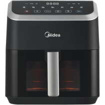 Midea Air Fryer With Digital Touch Control, 5L Capacity, X Cycloneair Technology, See Through Window, Frying, Grilling, Broiling, Roasting, Timer Up To 60 Mins Temperature Control 200 Degree, MAD-550F2APK