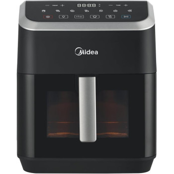 Midea Air Fryer With Digital Touch Control, 7L Capacity, X Cycloneair Technology, See Through Window, Frying, Grilling, Broiling, Roasting, Timer Up To 60 Mins Temperature Control 200 Degree, MAD-740F2APK