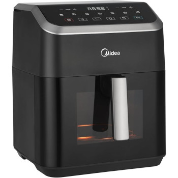 Midea Air Fryer With Digital Touch Control, 7L Capacity, X Cycloneair Technology, See Through Window, Frying, Grilling, Broiling, Roasting, Timer Up To 60 Mins Temperature Control 200 Degree, MAD-740F2APK