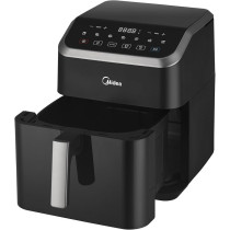 Midea Air Fryer With Digital Touch Control, 7L Capacity, X Cycloneair Technology, See Through Window, Frying, Grilling, Broiling, Roasting, Timer Up To 60 Mins Temperature Control 200 Degree, MAD-740F2APK